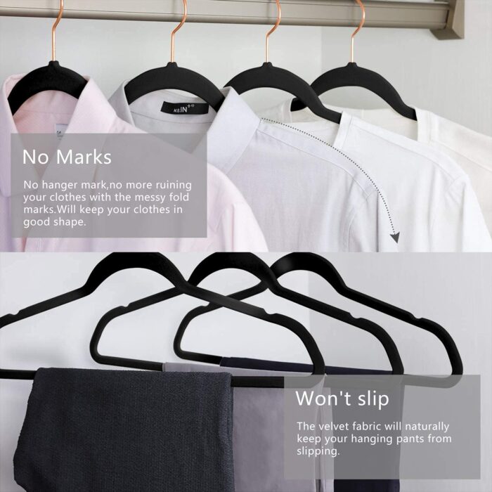 STAR WORK - Velvet Hangers Non-Slip Velvet Hangers Premium Suit Hanger... - Image 8