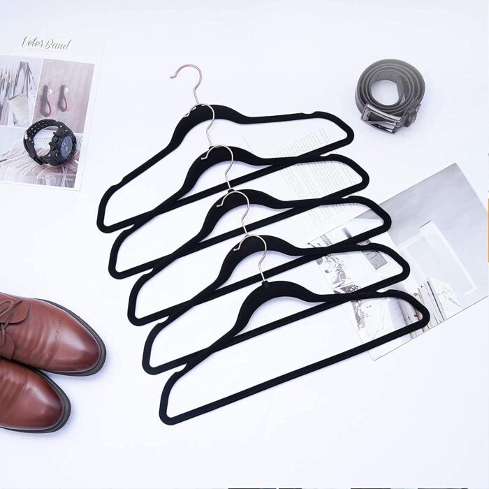STAR WORK - Velvet Hangers Non-Slip Velvet Hangers Premium Suit Hanger... - Image 4