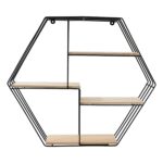 The Better Home Five Compartment Wall Hanging Shelf - Rhombus|Wall She... - Image 3