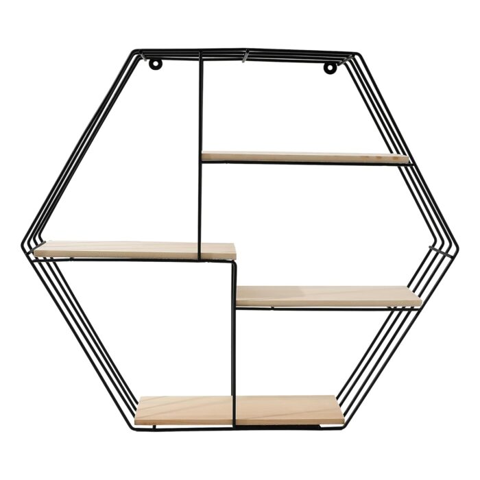 The Better Home Five Compartment Wall Hanging Shelf - Rhombus|Wall She... - Image 3