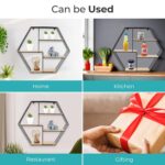 The Better Home Five Compartment Wall Hanging Shelf - Rhombus|Wall She... - Image 5