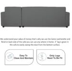 Adorn India Rio Decent L Shape Right Side Handle 6 Seater Corner Sofa ... - Image 6