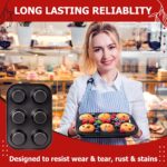 Casa Azul 6-Cup Muffin Tray for Baking with 100 Muffin Liners, BPA Fre... - Image 8