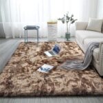Carpet collection Soft Handwoven Fiber Modern Rectangular Rug Plain Ca...