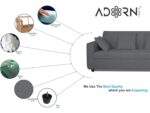 Adorn India Rio Decent L Shape Right Side Handle 6 Seater Corner Sofa ... - Image 7