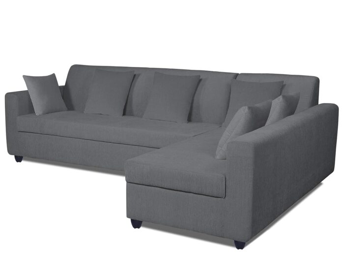 Adorn India Rio Decent L Shape Right Side Handle 6 Seater Corner Sofa ... - Image 4