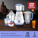 Prestige Iris 750 Watt Mixer Grinder with 3 Stainless Steel Jar + 1 Ju... - Image 6