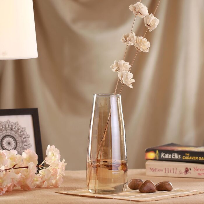 TIED RIBBONS Decorative Glass Oblong Vase for Flower Plants Home Decor... - Image 7