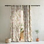 SPACES DRAPE STORY Heavy Polyester Fabric Floral Elegant Digital Print...