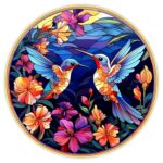 Livin'luxe paintings Loving couple Bird modern art Premium Sparkle lam... - Image 5