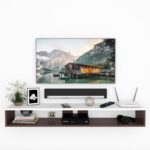 ESTANTERIA White Walnut, Stunning 17 mm Thickness Engineered Wood TV E...