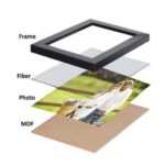 Stuthi Arts A4 Size Wood Wall MDF Photo Frame (Black,12 Photos, Docume... - Image 3