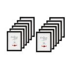 Stuthi Arts A4 Size Wood Wall MDF Photo Frame (Black,12 Photos, Docume...