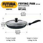 Hawkins Futura 24 cm Frying Pan, Non Stick Fry Pan with Glass Lid, Fry... - Image 3