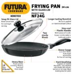 Hawkins Futura 24 cm Frying Pan, Non Stick Fry Pan with Glass Lid, Fry... - Image 2