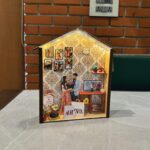 PRASA ART Unique Wooden House Shape Wall Mount Customised 3D Photo Fra... - Image 3