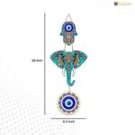 Artvibes Designer Elephant Wooden Wall Hanging for Home Decor | Hamsa ... - Image 5