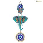 Artvibes Designer Elephant Wooden Wall Hanging for Home Decor | Hamsa ... - Image 4